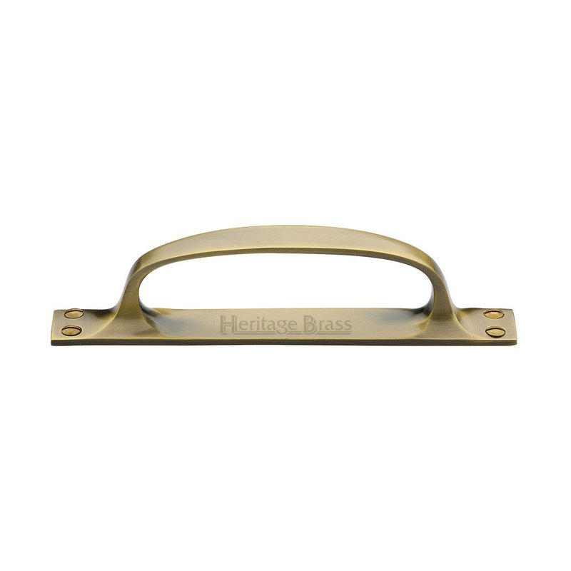 Door Pull Handle on Plate Offset - V1142-AT