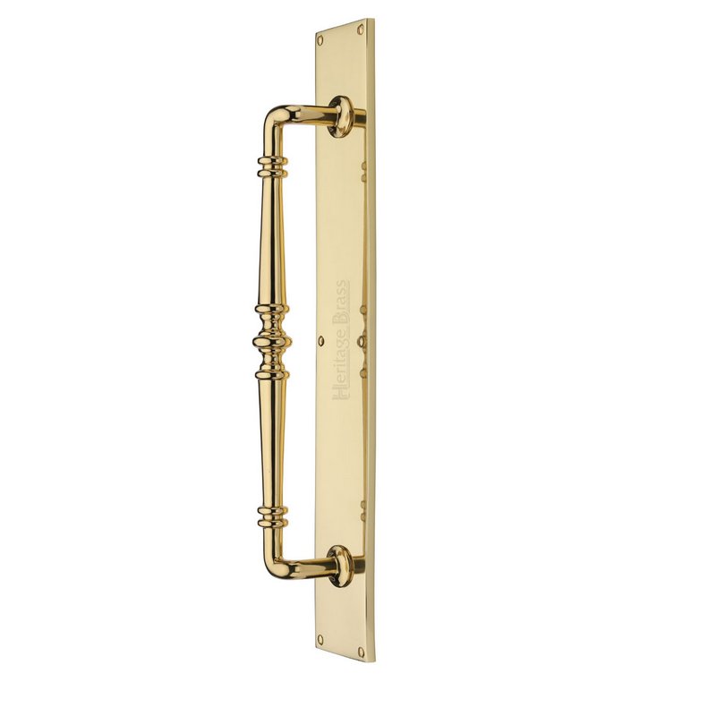 Avon Door Pull Handle on Plate - V1165-PB