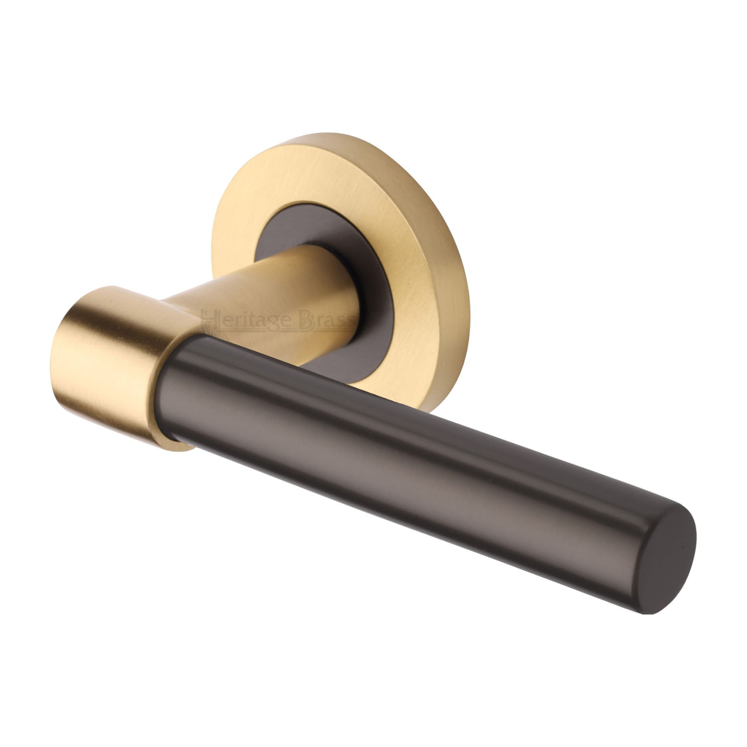 Phoenix Door Handle on Round Rose - RS2017-BSB