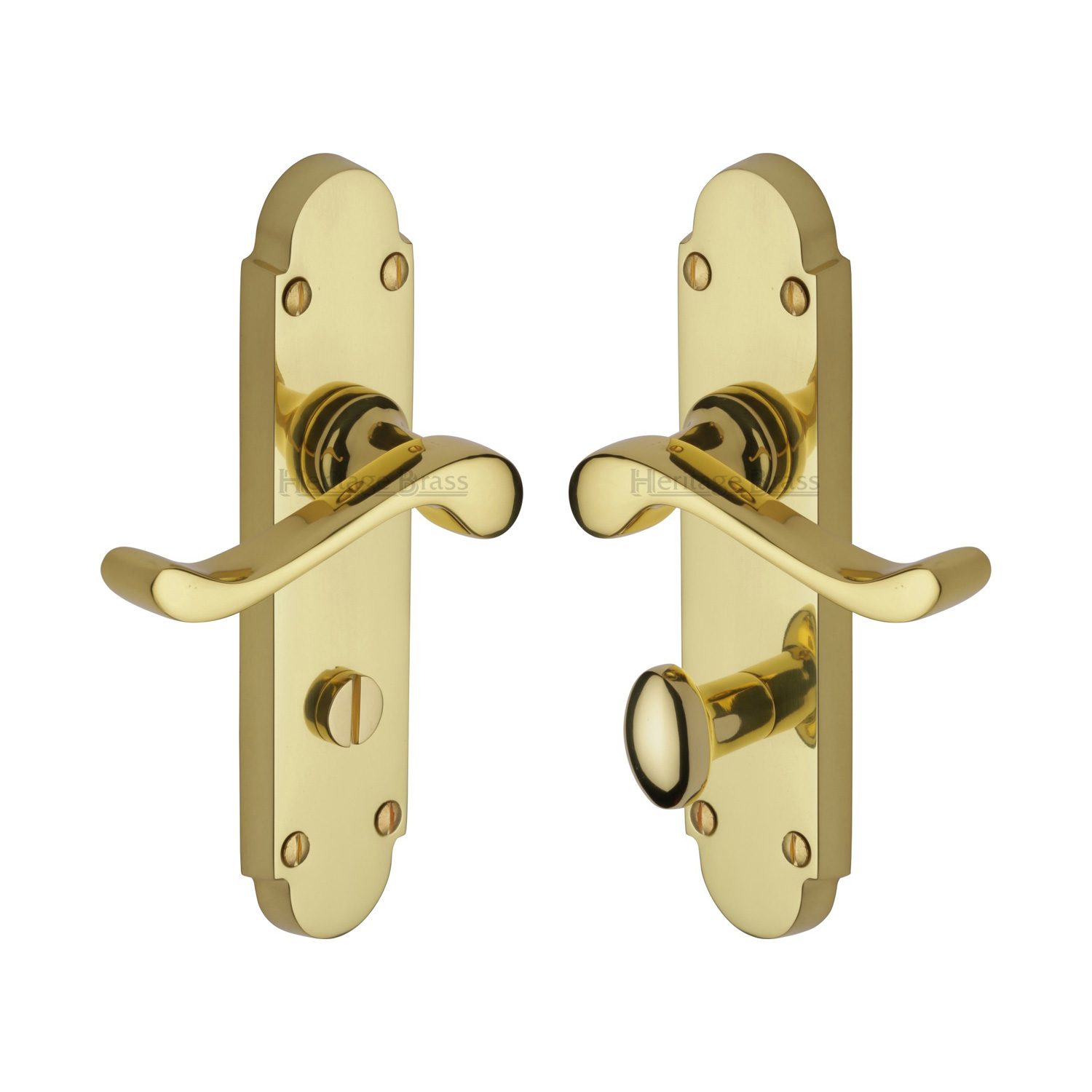 Savoy Door Handle on Plate - S620-PB