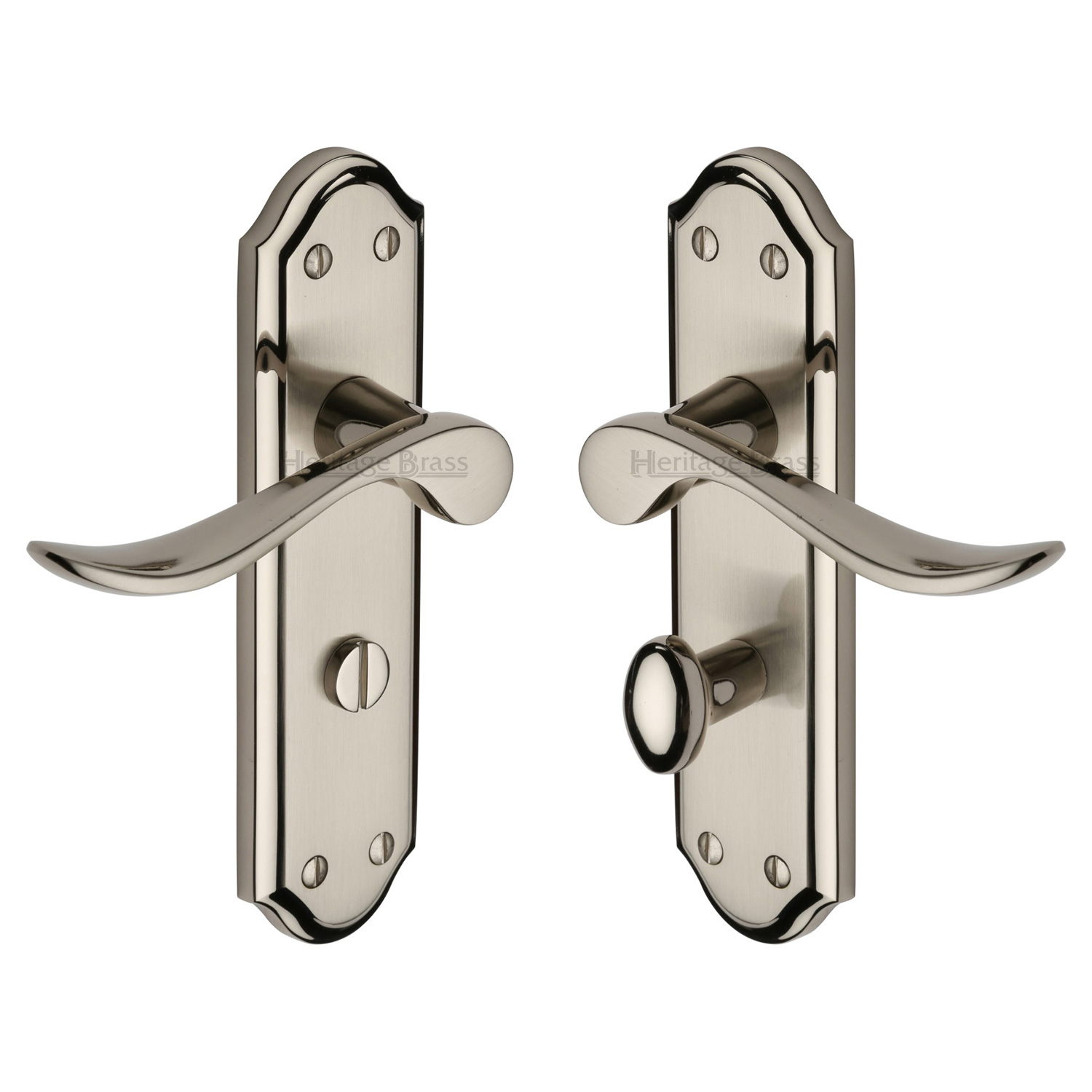 Sandown Door Handle on Plate - SAN1430-MC