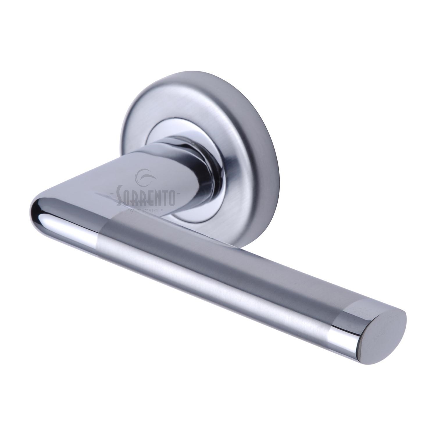 Lena Door Handle on Round Rose - SC-2352-AP