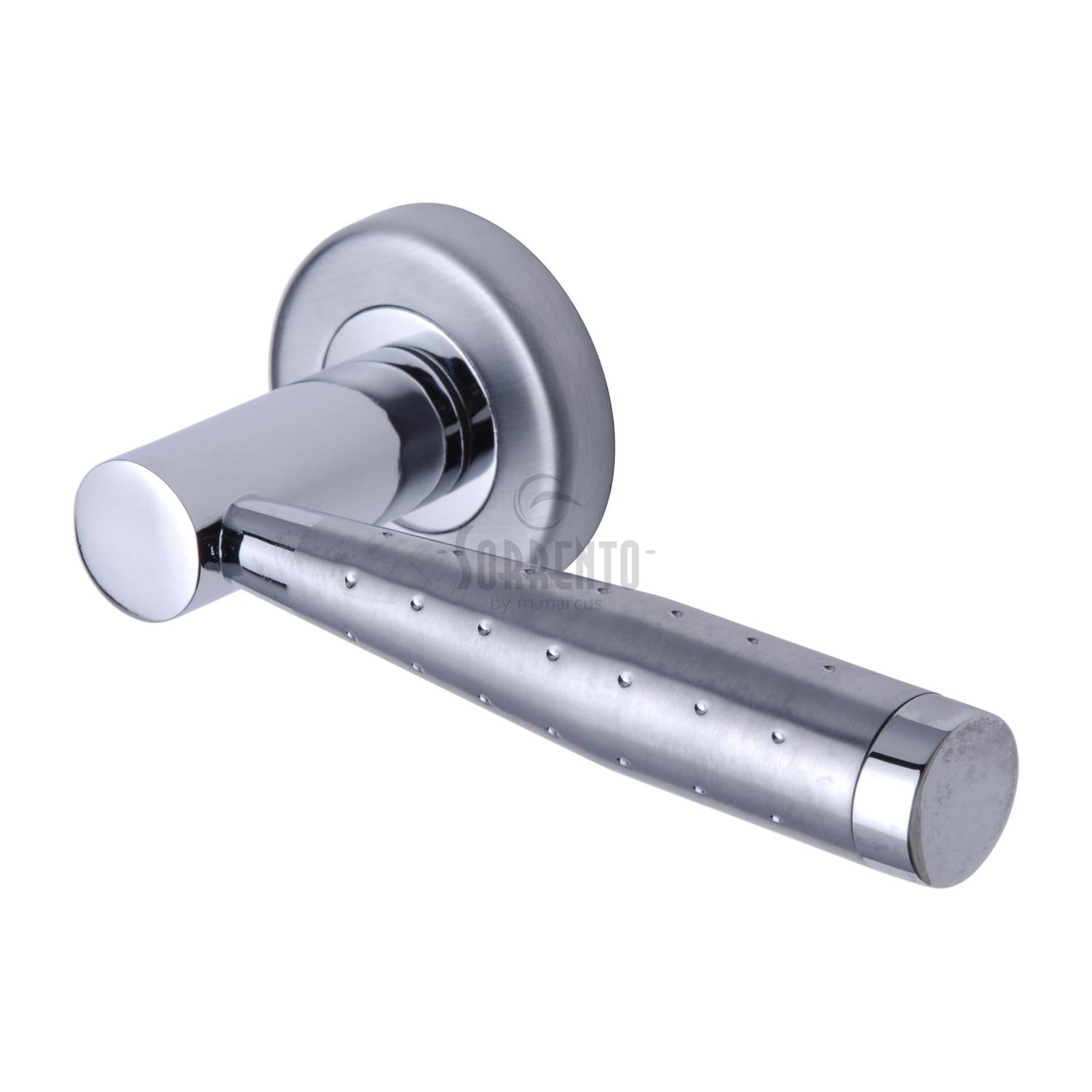 Roda Door Handle on Round Rose - SC-3875-AP