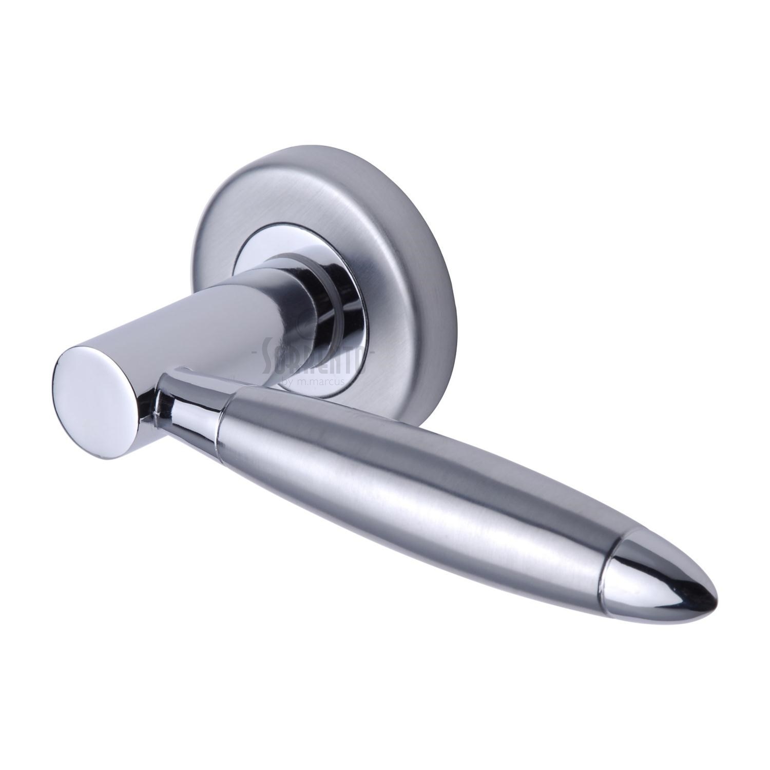 Fluo Door Handle on Round Rose - SC-3952-AP