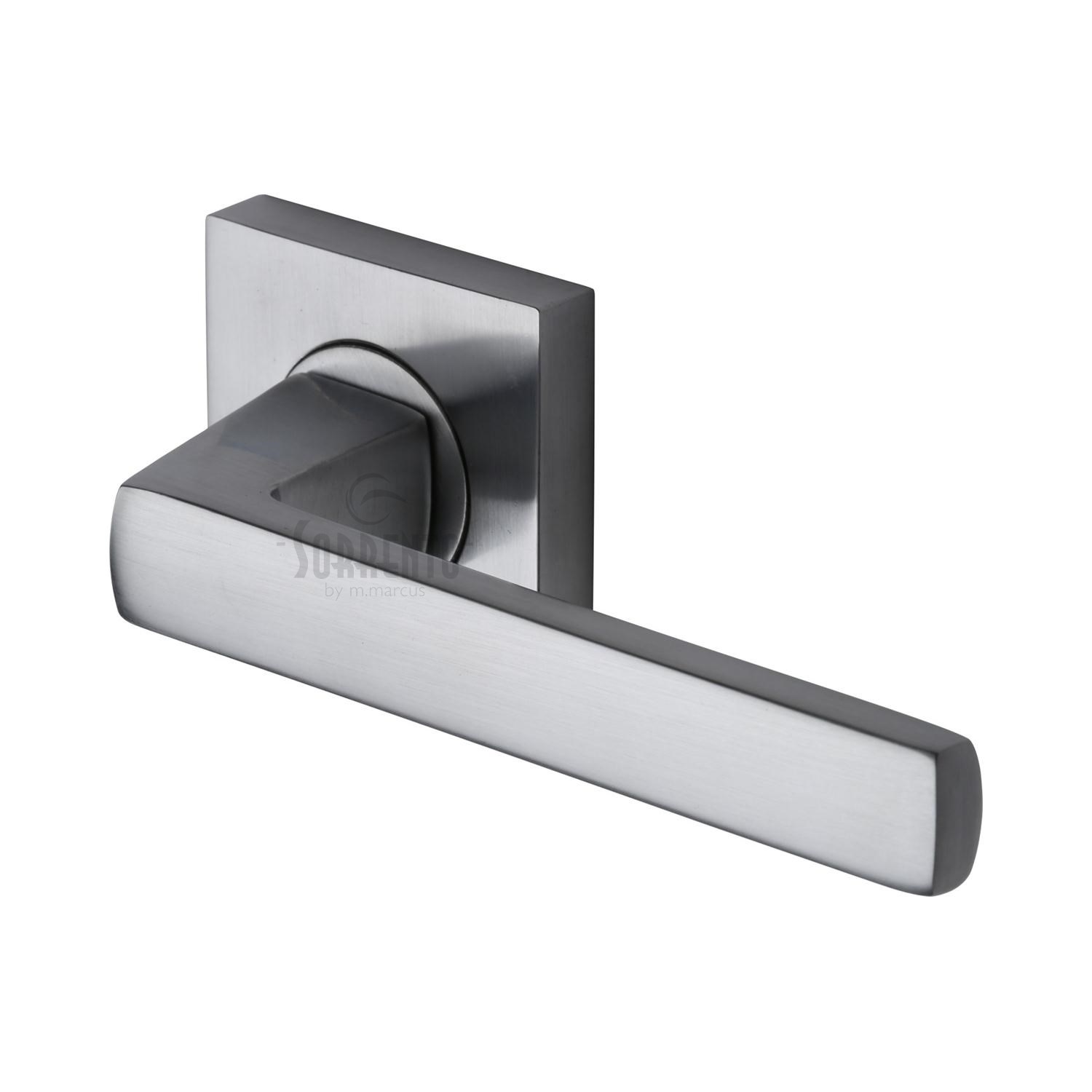 Axis Door Handle on Square Rose - SC-4062-SC