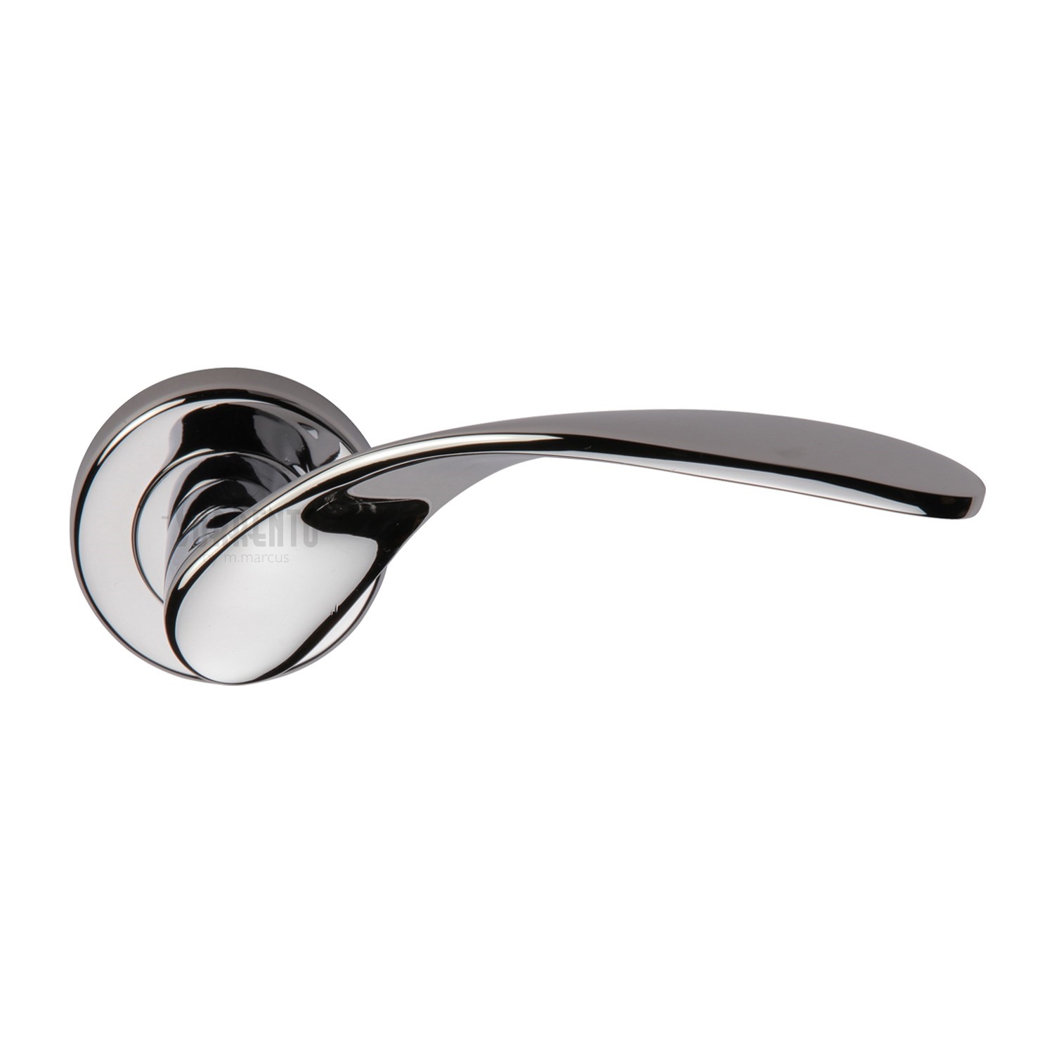 Lorenz Door Handle on Round Rose - SC-5225-PC