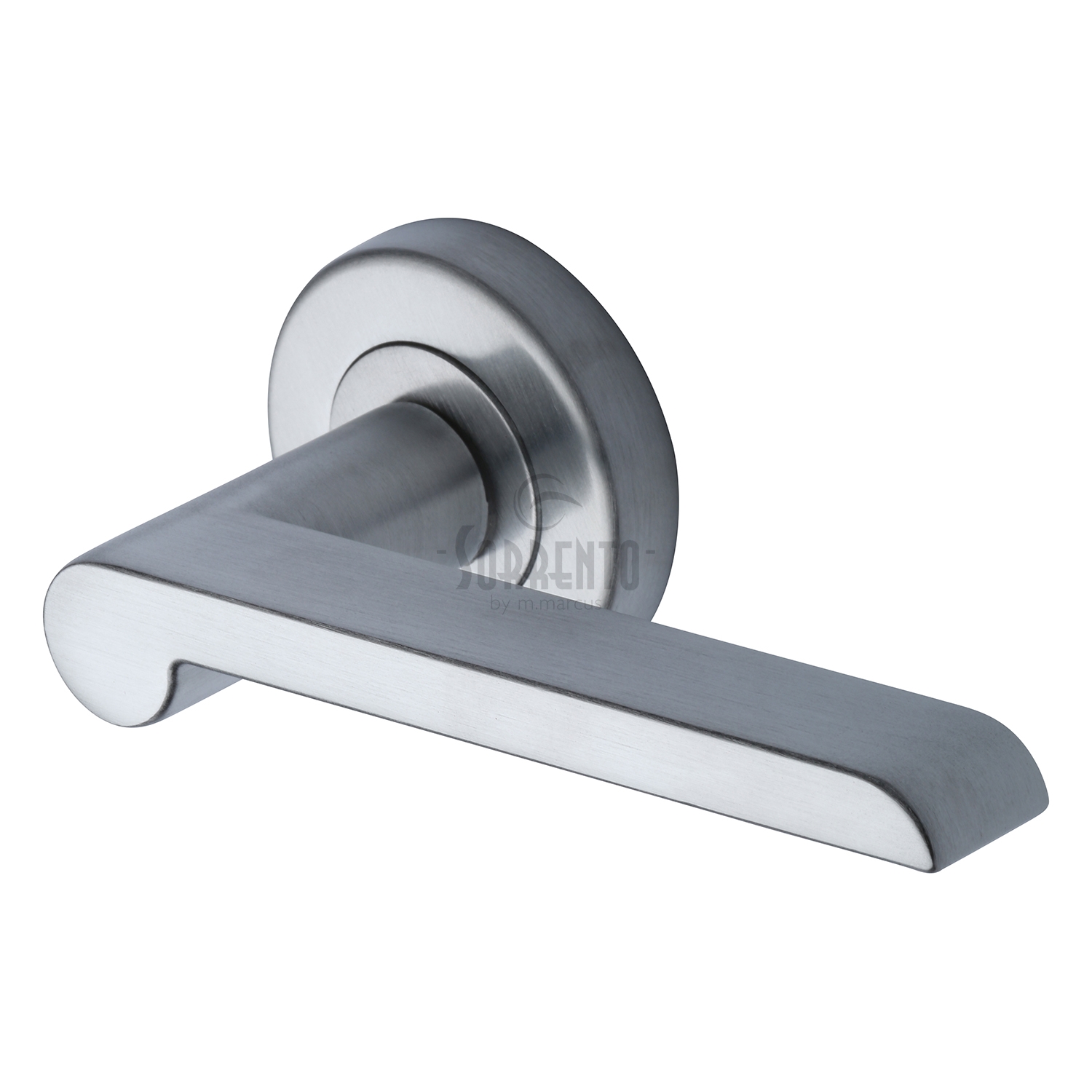 Lugano Door Handle on Round Rose - SC-6220-SC