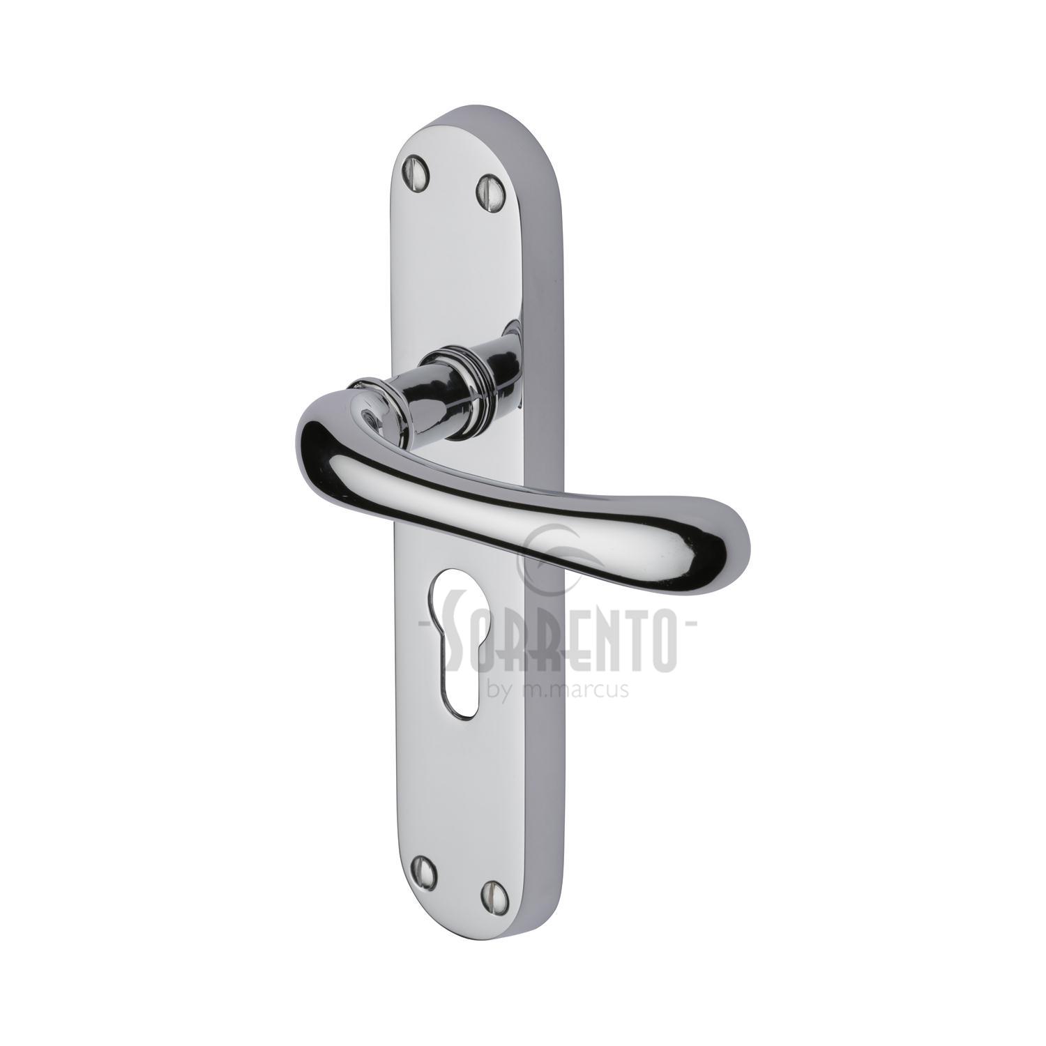 Donna Door Handle on Plate - SC-6348-PC