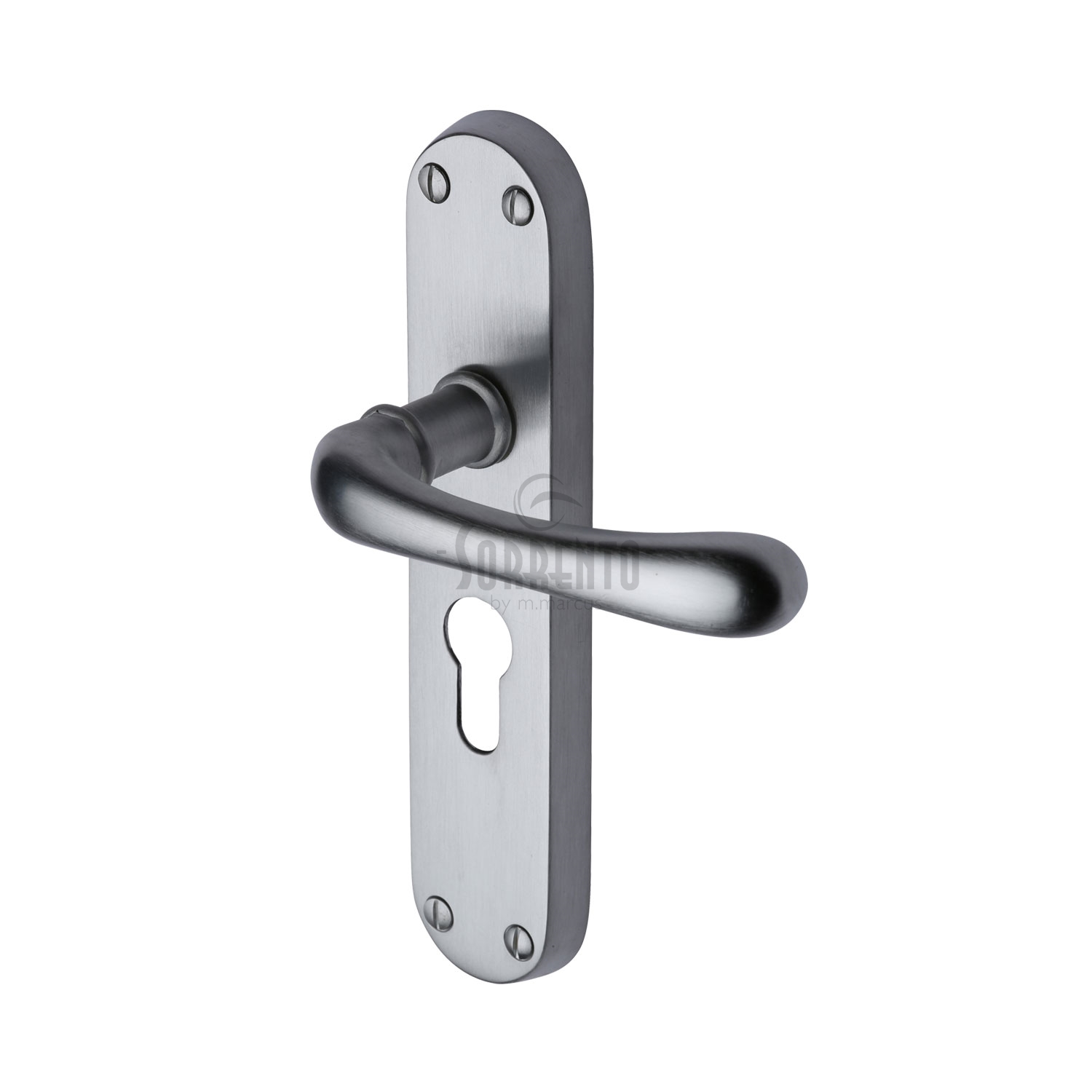 Donna Door Handle on Plate - SC-6348-SC
