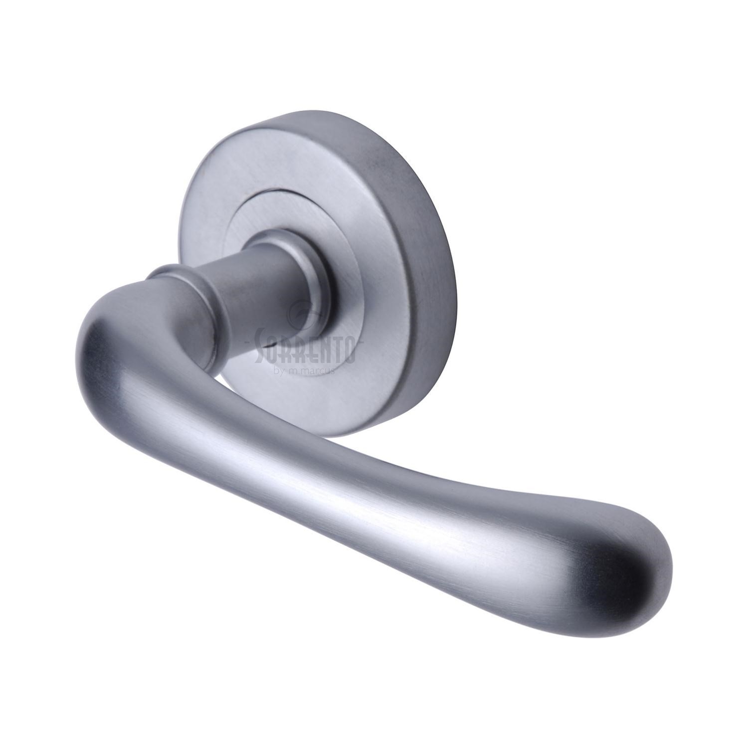 Donna Door Handle on Round Rose - SC-6352-SC