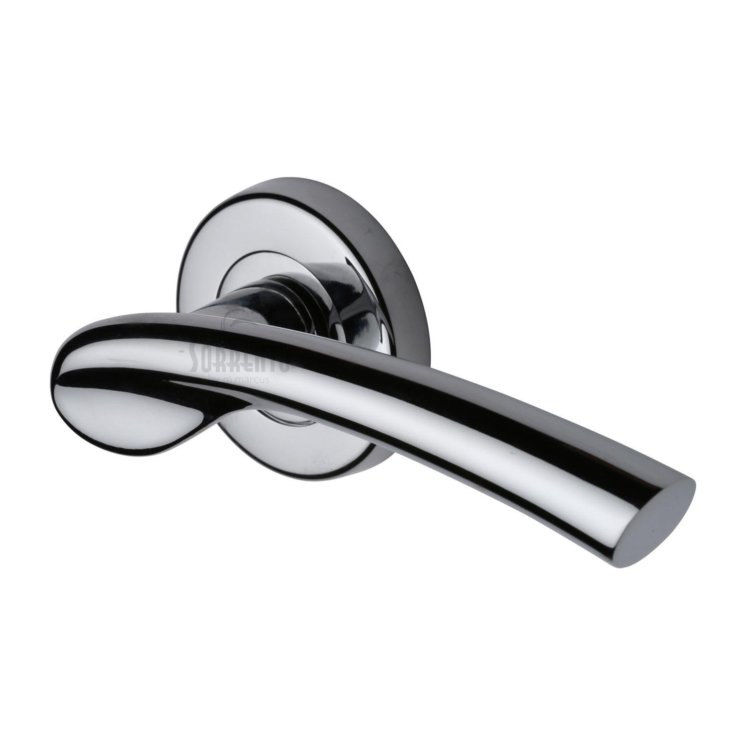 Paris Door Handle on Round Rose - SC-6743-PC