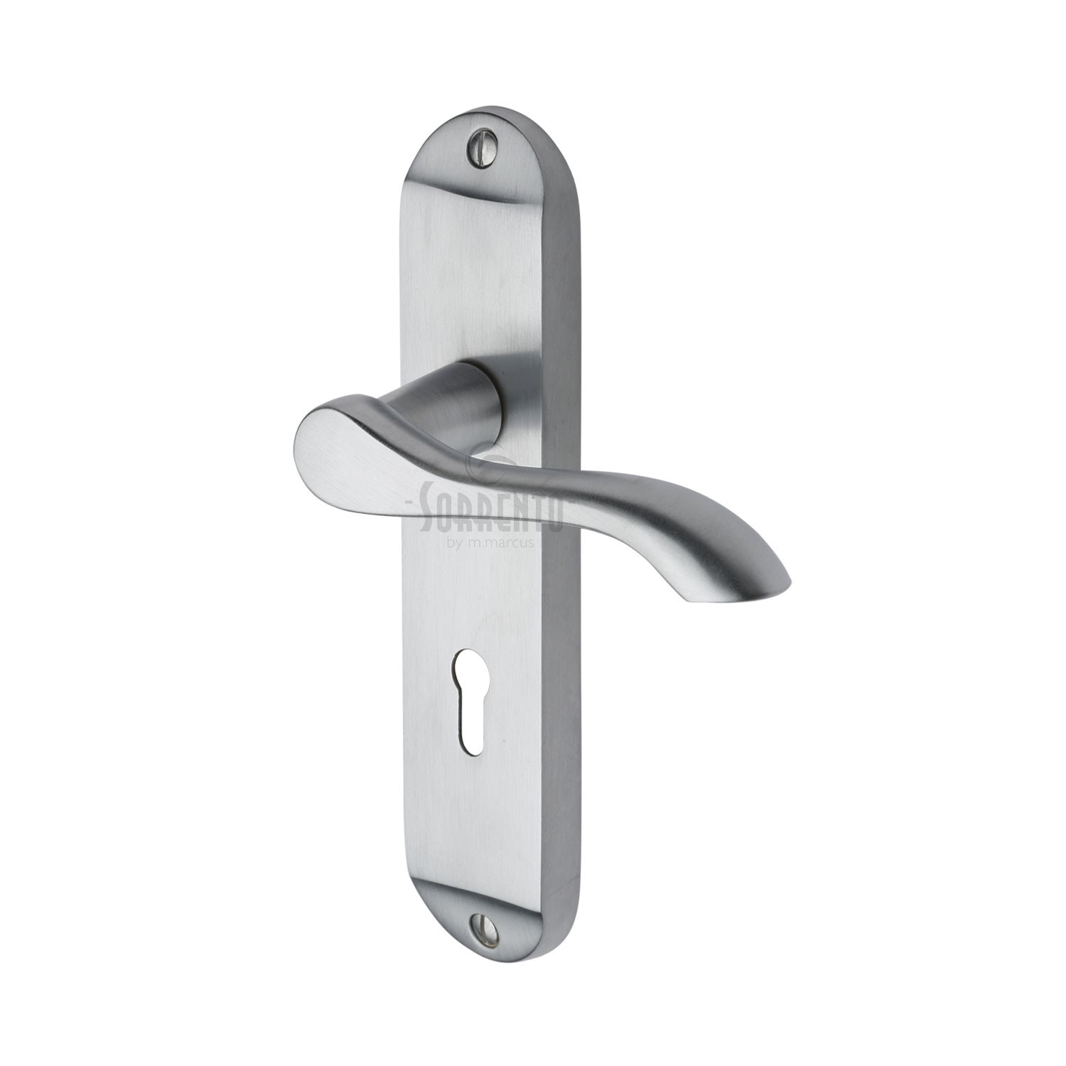 Aurora Door Handle on Plate - SC-7350-SC