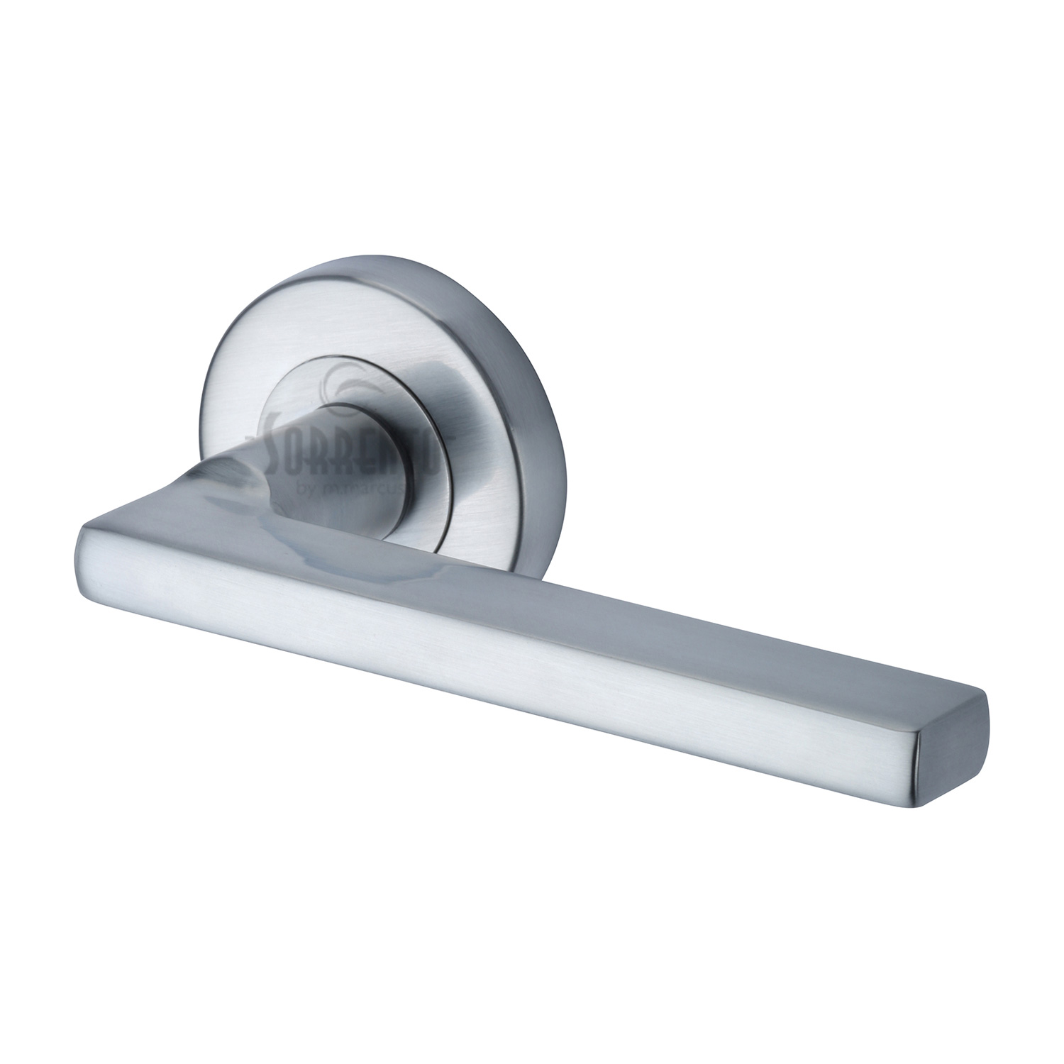 Vector Door Handle on Round Rose - SC-7580-SC