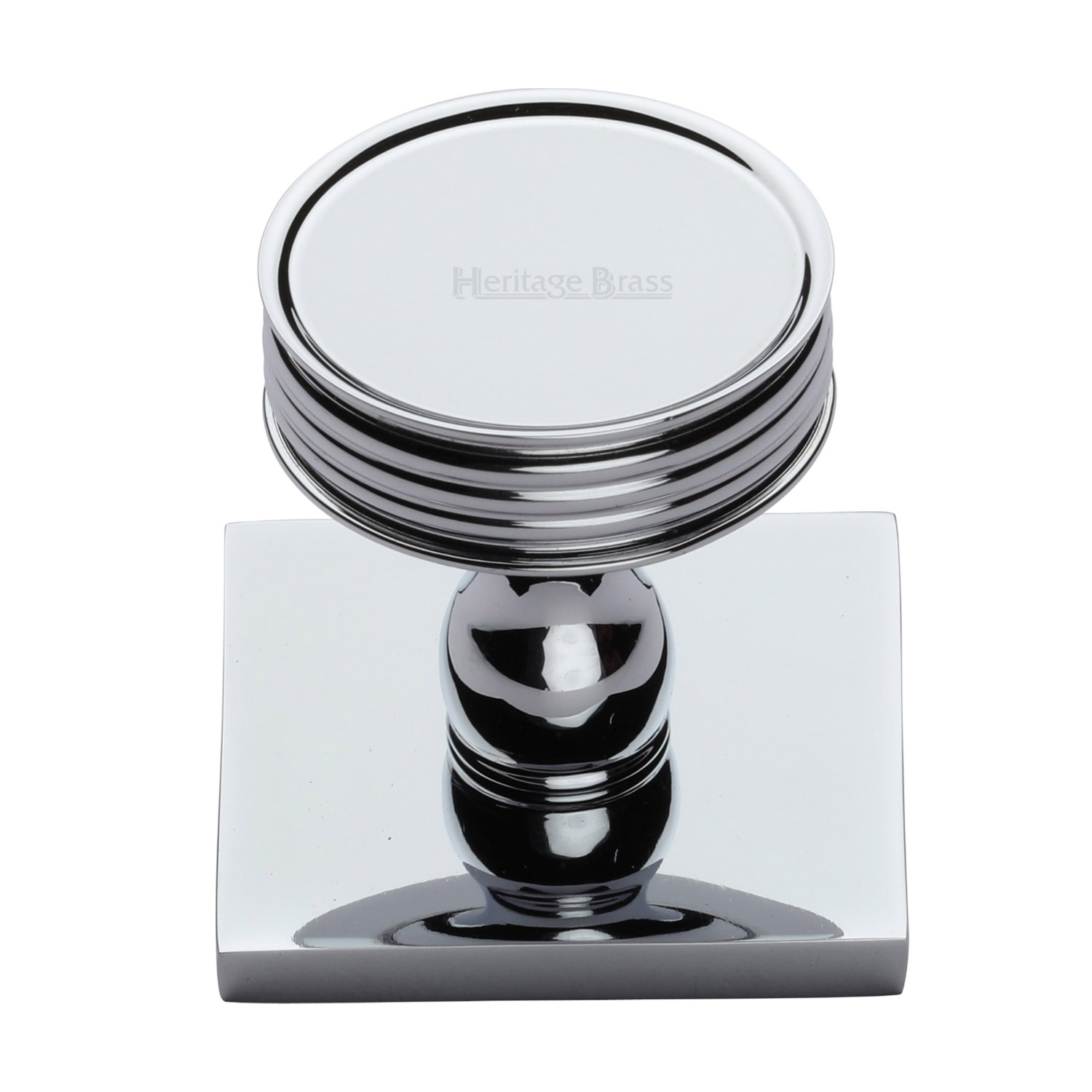 Venetian Cabinet Knob with Square Backplate - SQ4547-PC