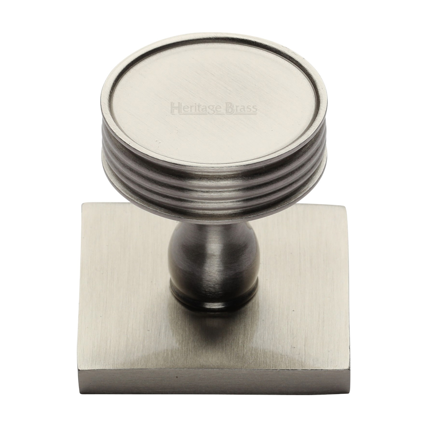 Venetian Cabinet Knob with Square Backplate - SQ4547-SN