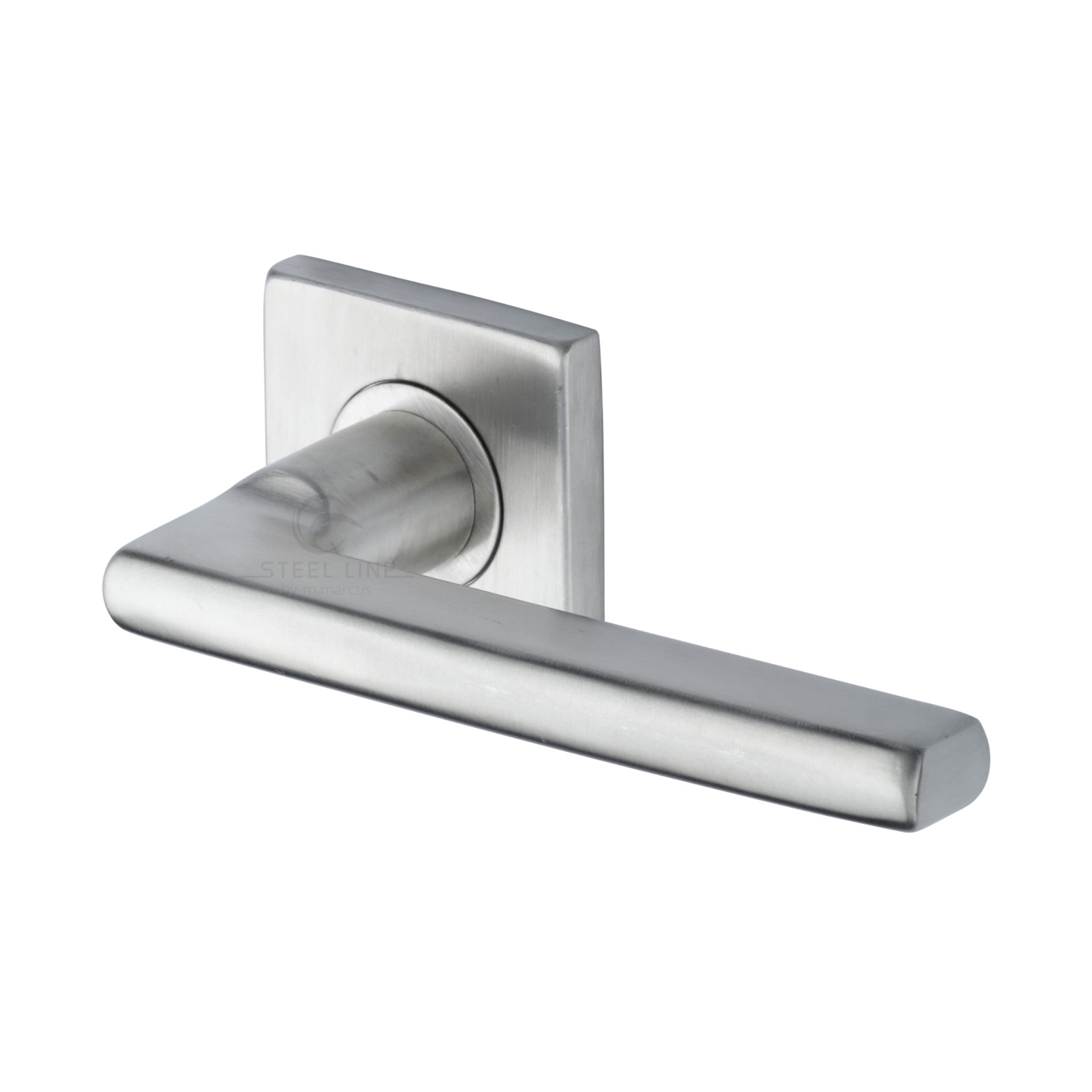 Apollo Door Handle on Square Rose - SS-SQ-182-S