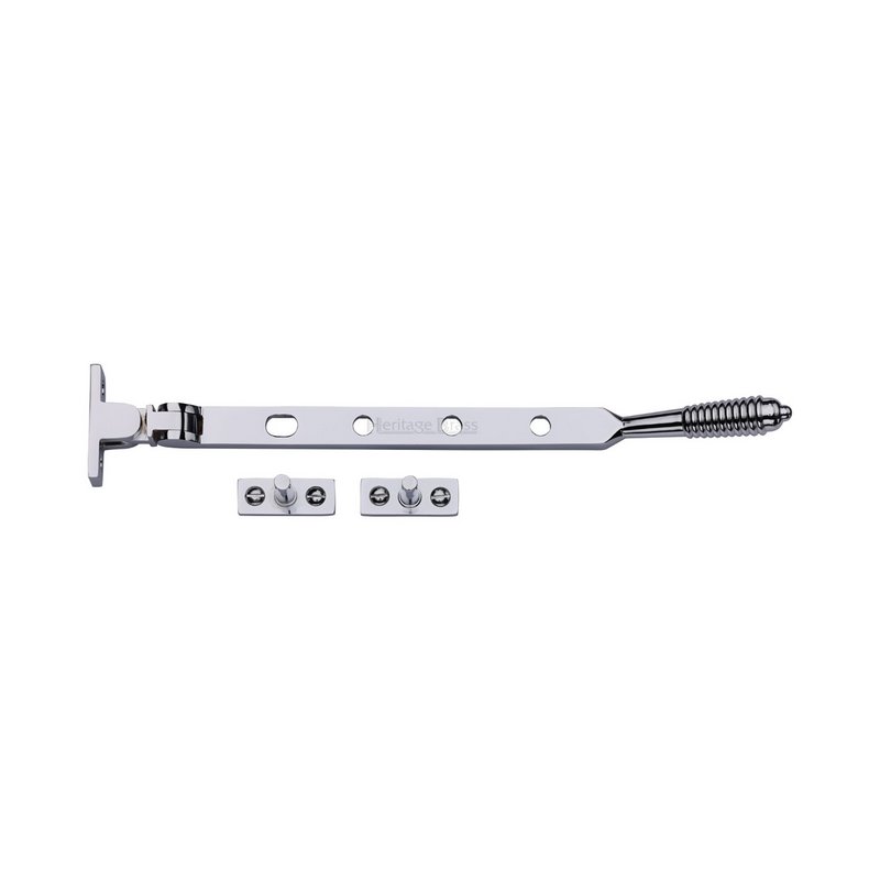 Heritage Brass Casement Window Stay Reeded Design - V892 10-PC