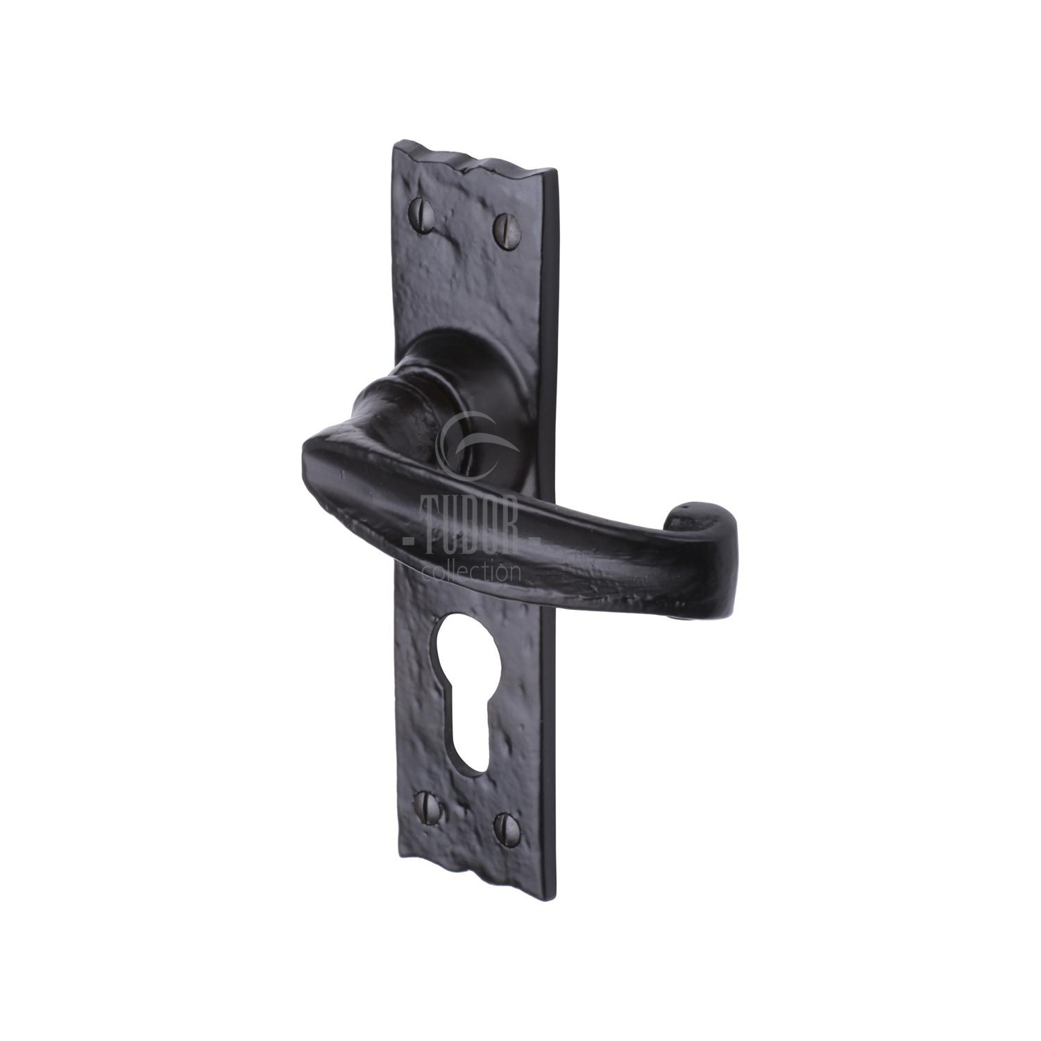Tudor Wellington Door Handle on Plate - TC648