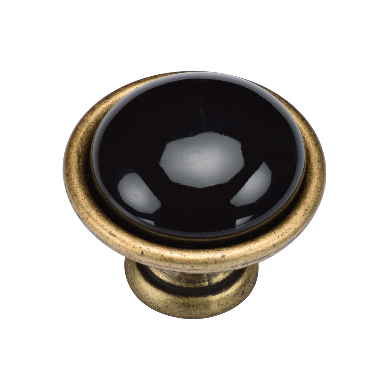 Black Domed Cabinet Knob - TK4316-040-DBS