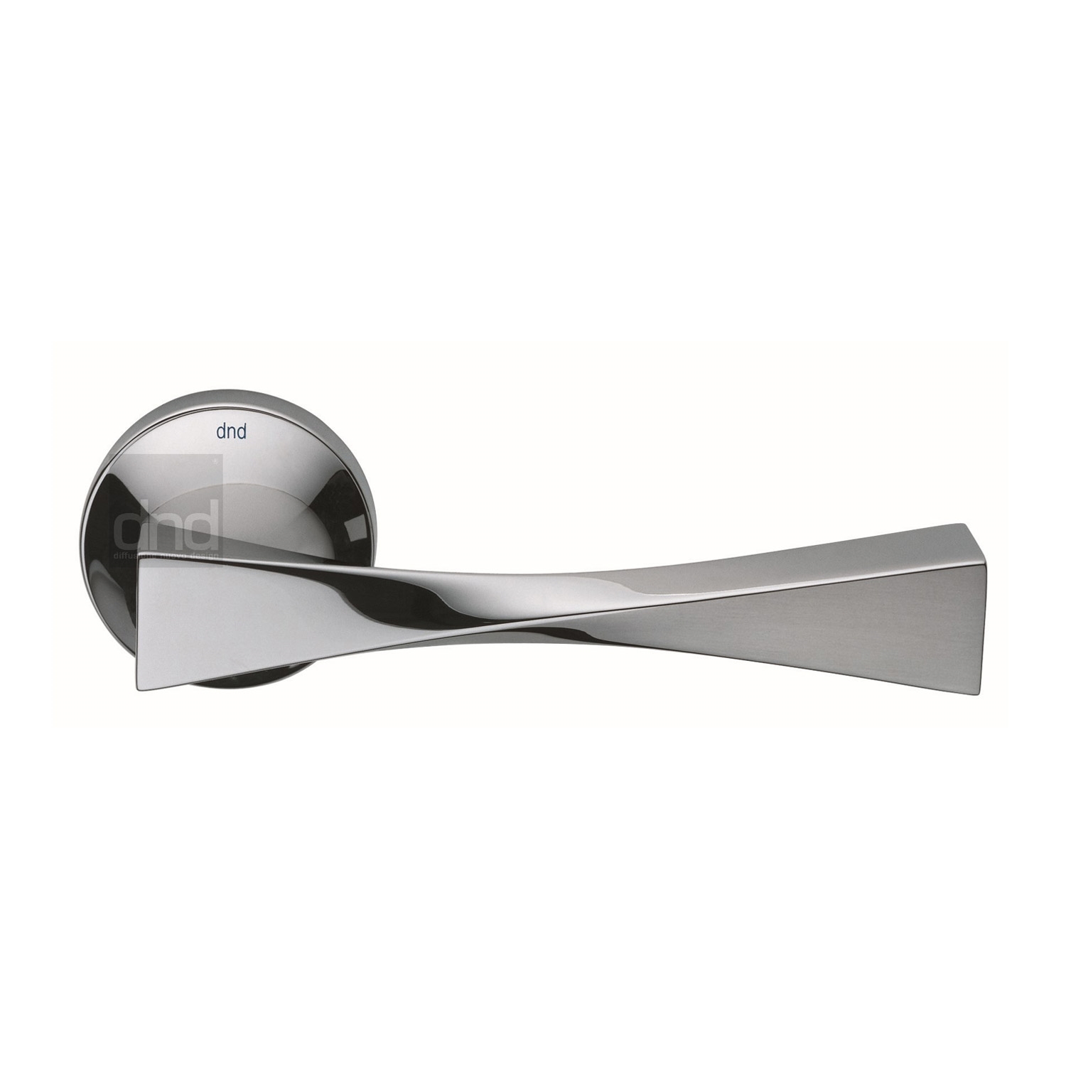 Twist Door Handle on Round Rose - TW14-PC