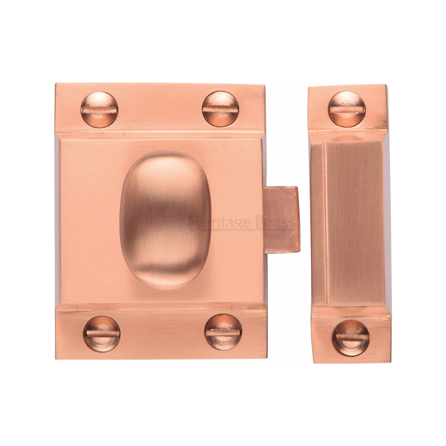 Oval Turn Cupboard Latch - V1112-SRG