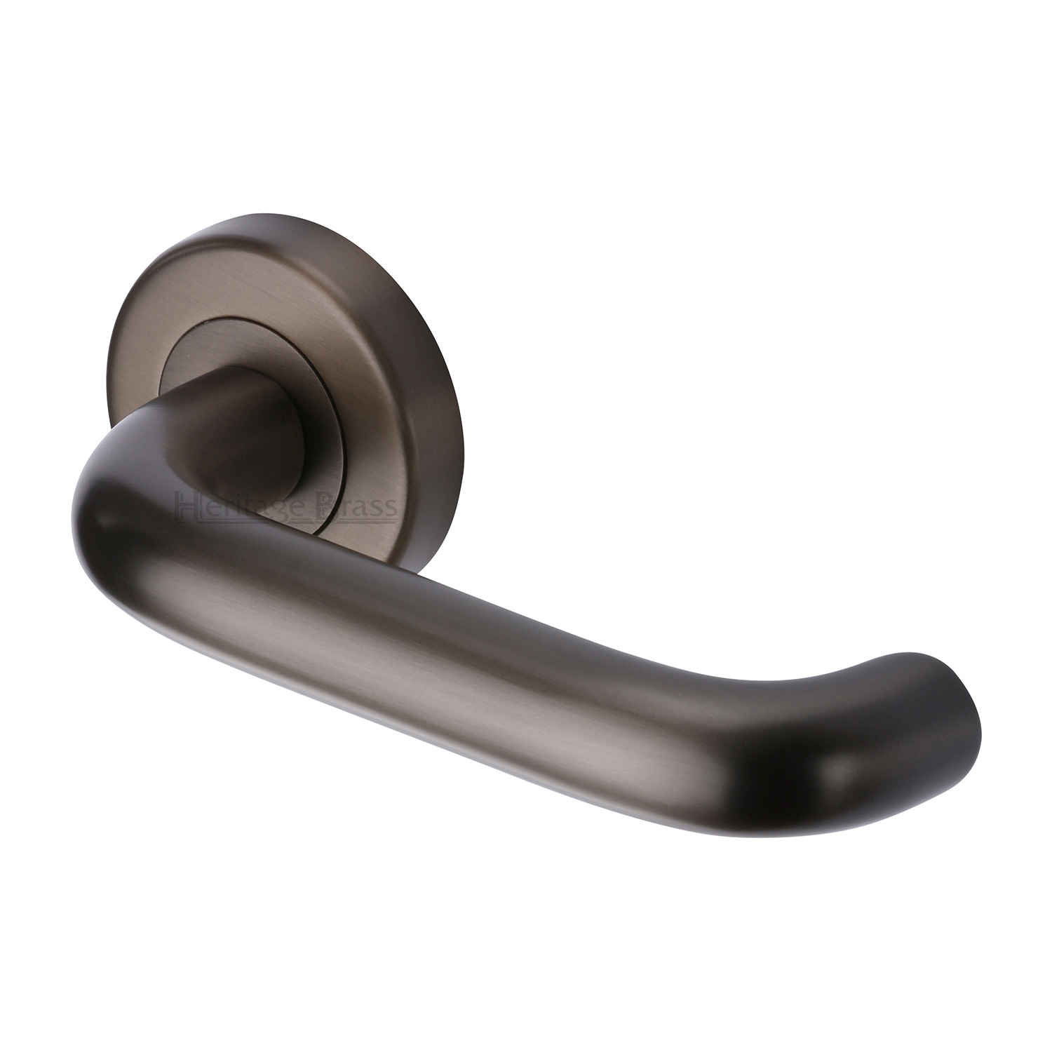 Harmony Door Handle on Round Rose - V3090-MB