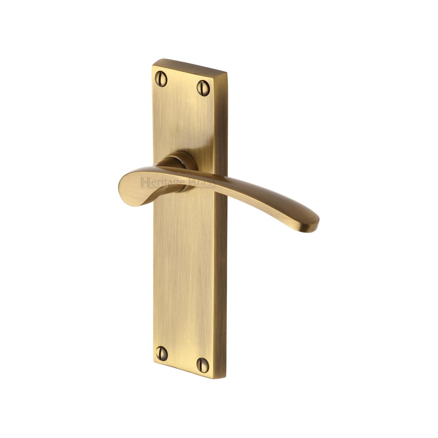 Sophia Door Handle on Plate - V4113-AT