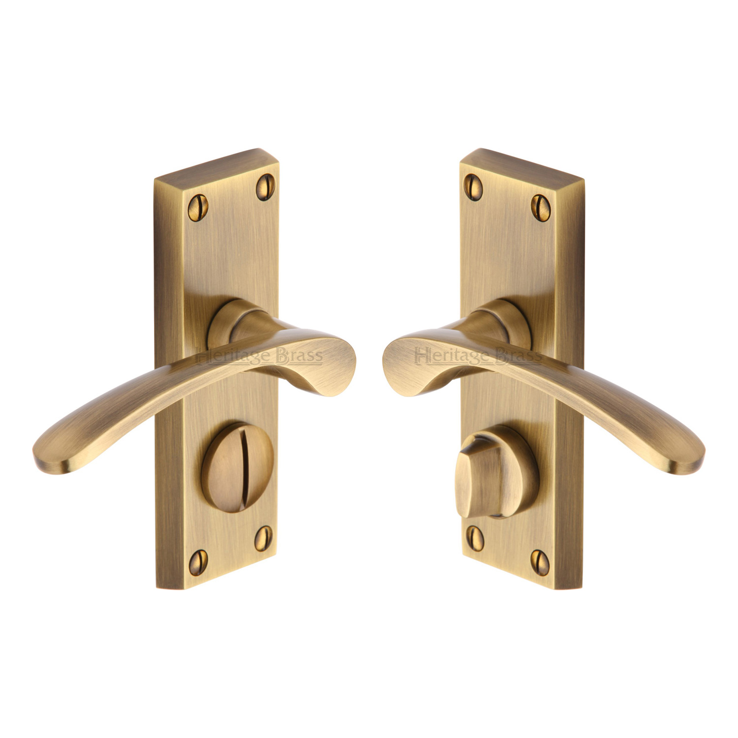 Sophia Short Door Handle on Plate - V4144-AT