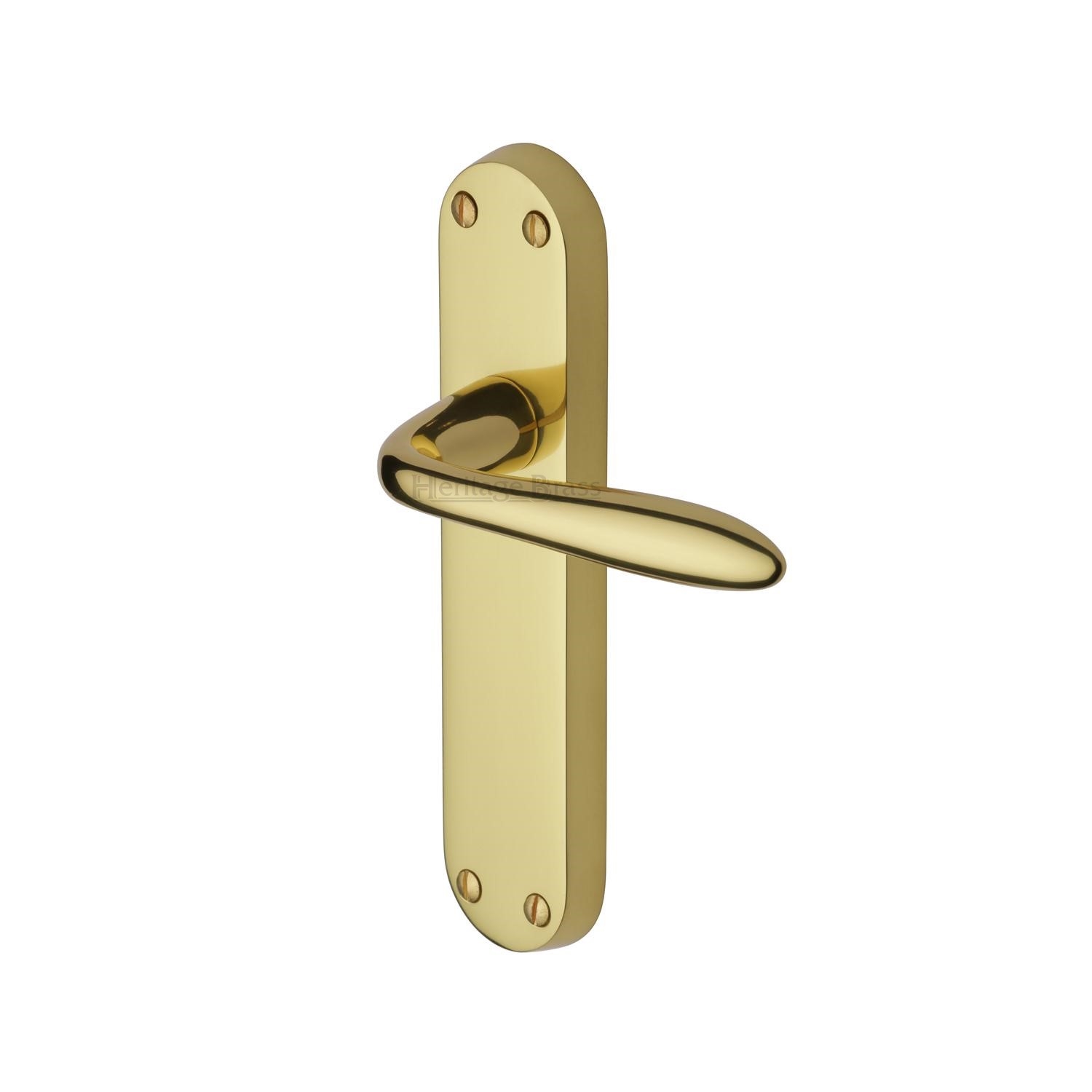 Sutton Door Handle on Plate - V6054-PB
