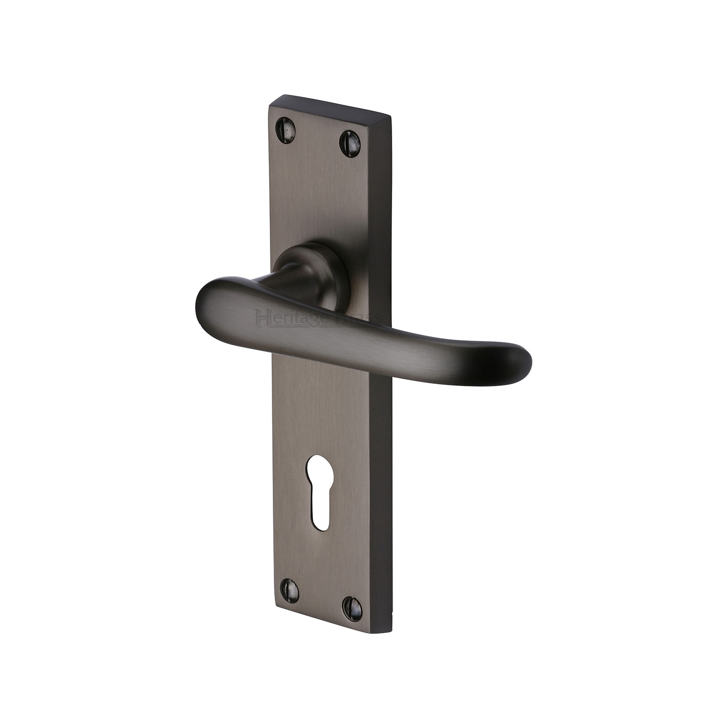 Windsor Door Handle on Plate - V700-MB