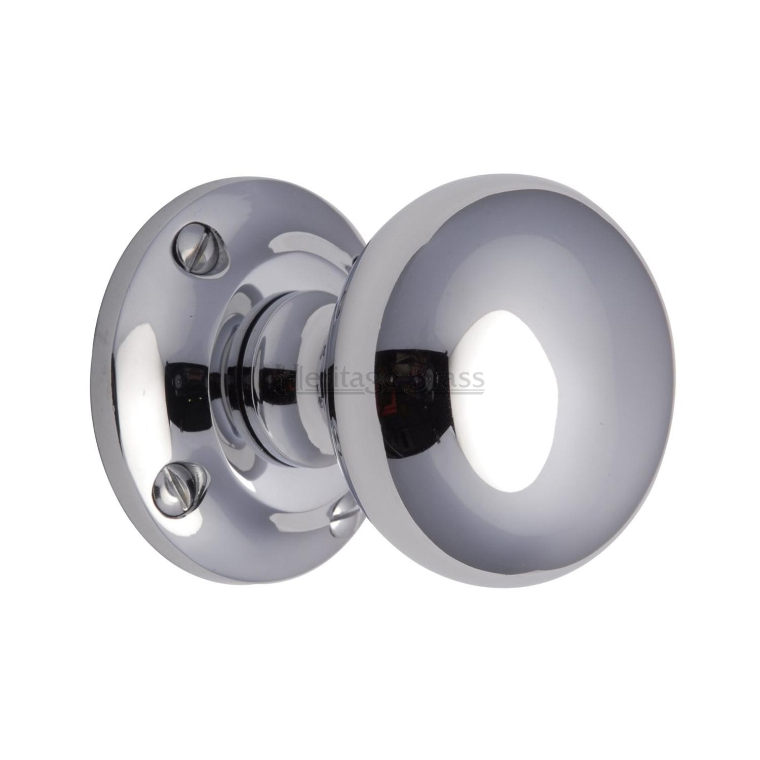 Victoria Door Knob on Rose - V980-PC