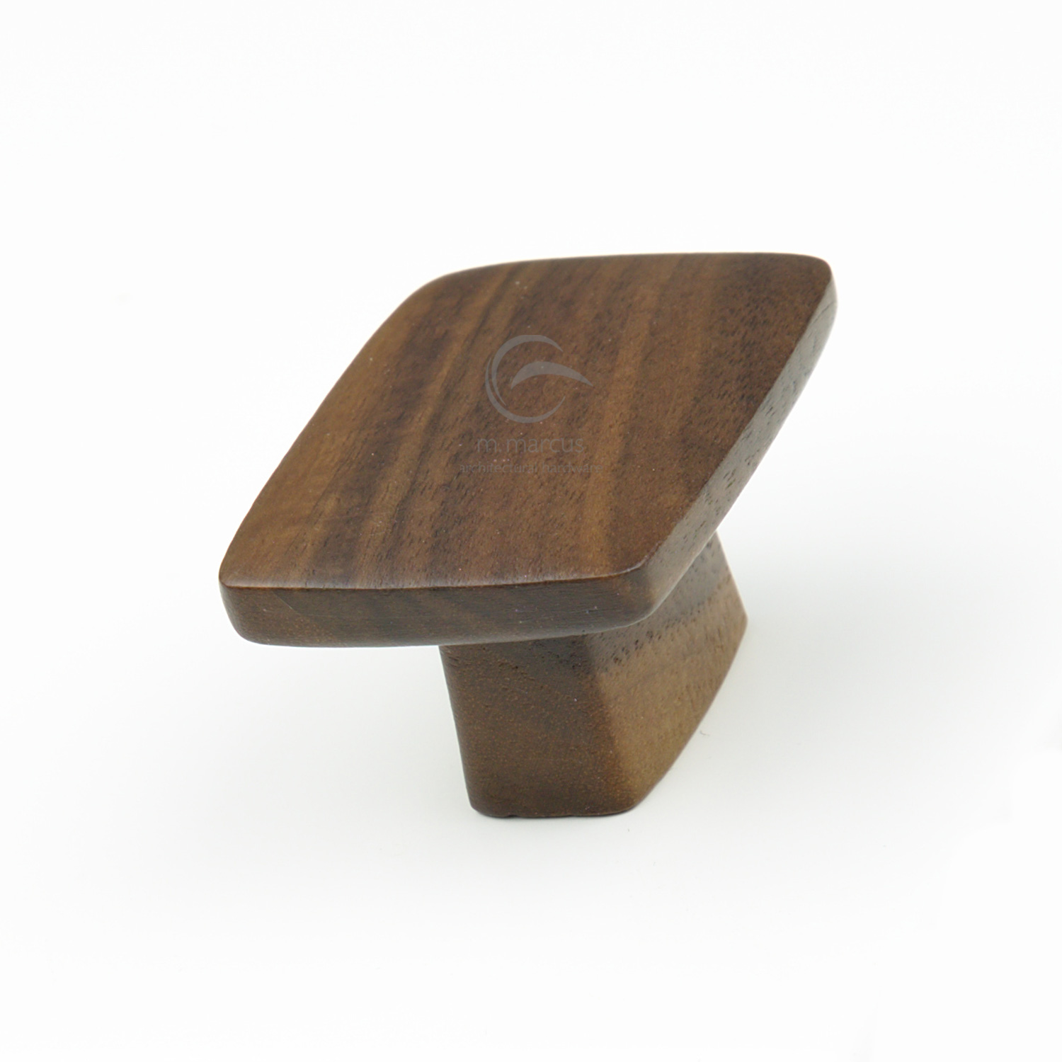 Wooden Cabinet Knob Square Quattro - W4431-16-WAL