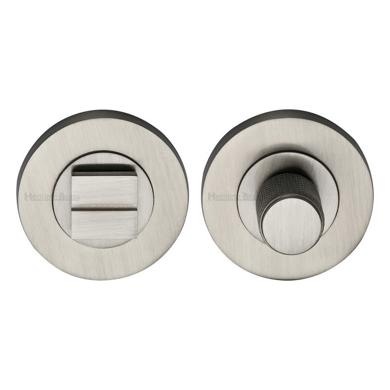 Round Knurled Bathroom Turn & Release - RS2030K-SN