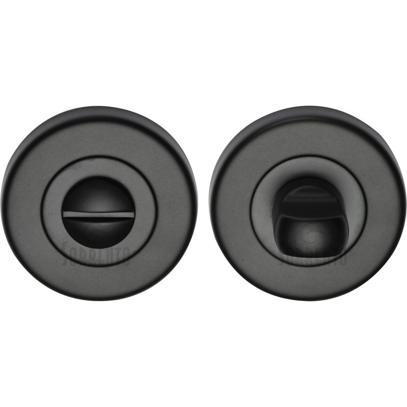 Round Sorrento Thumbturn & Emergency Release - SC-0195-BLK