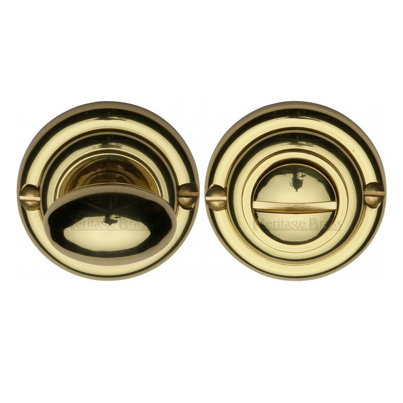 Round Bathroom Turn & Release - V1015 - V1015-PB