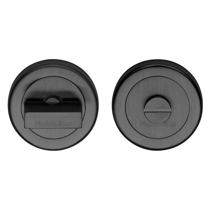 Round Bathroom Turn & Release - V4035  - V4035-BKMT