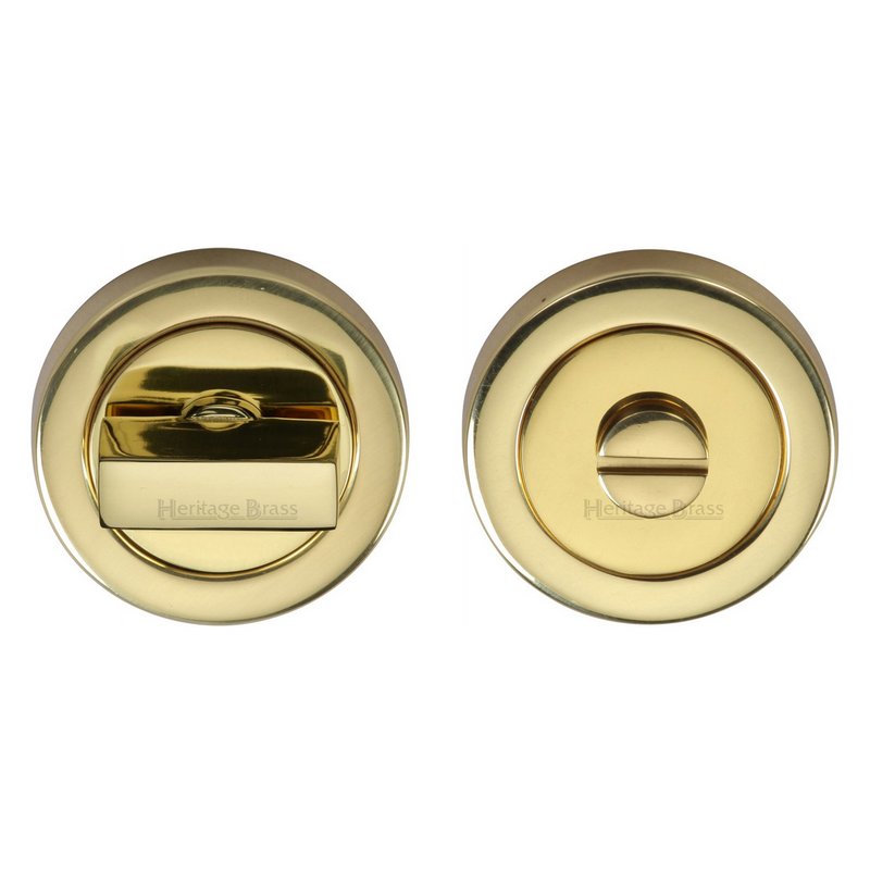Round Bathroom Turn & Release - V4035  - V4035-PB