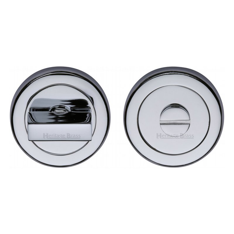 Round Bathroom Turn & Release - V4035  - V4035-PC