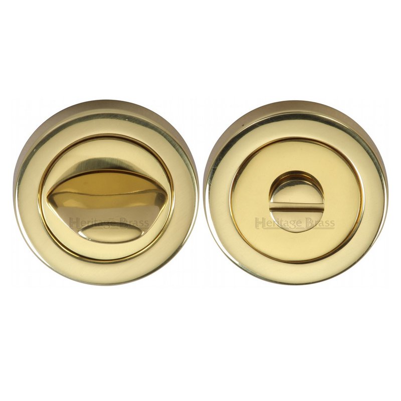 Round Bathroom Turn & Release - V4043 - V4043-PB
