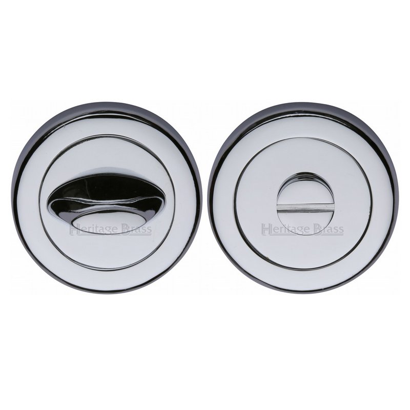 Round Bathroom Turn & Release - V4043 - V4043-PC