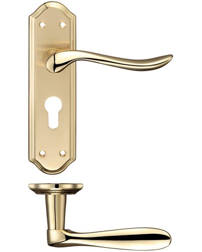 Lincoln Lever Euro Lock (47.5mm c/c) Furniture 180 x 48mm