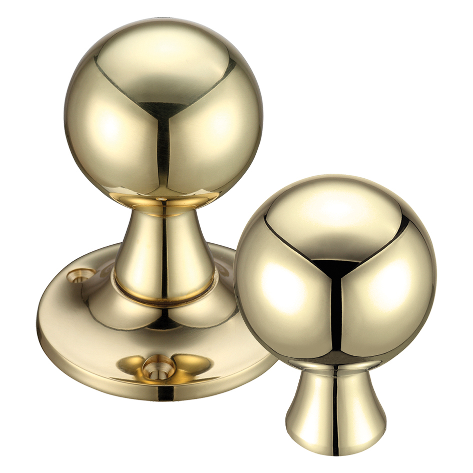 Ball Rim Mortice Knob Furniture 60mm Rose dia.