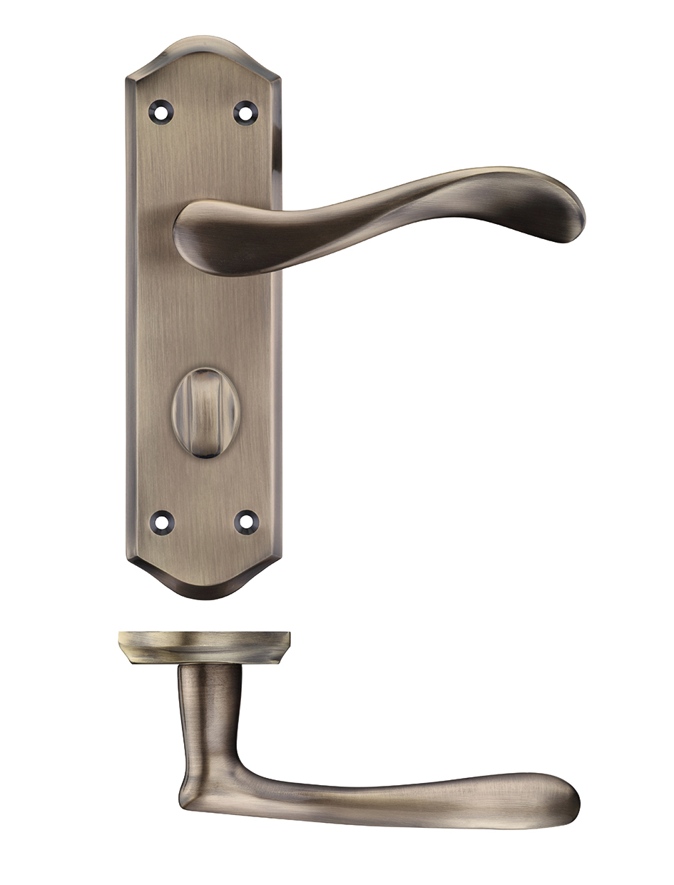 Project Asti lever on bathroom backplate