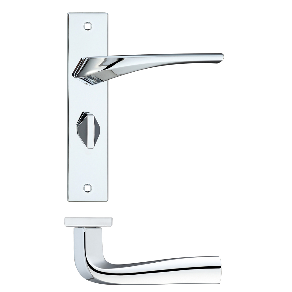 Aries lever on bathroom backplate