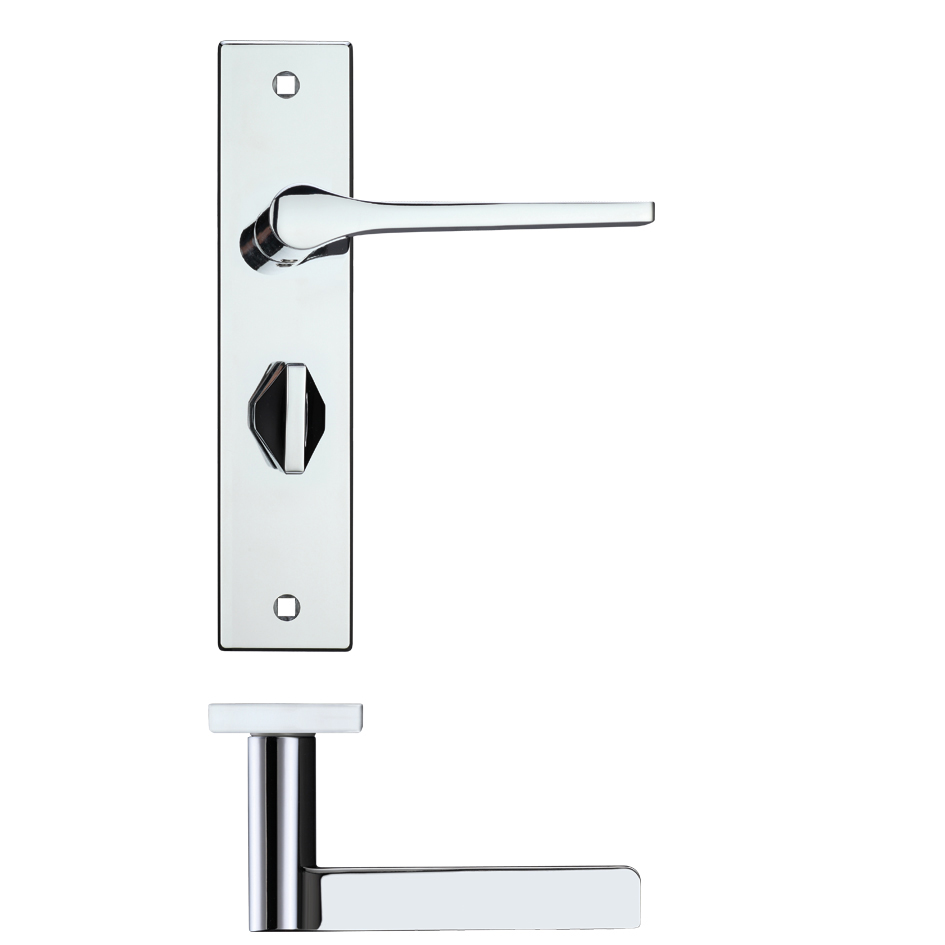 Draco lever on bathroom backplate
