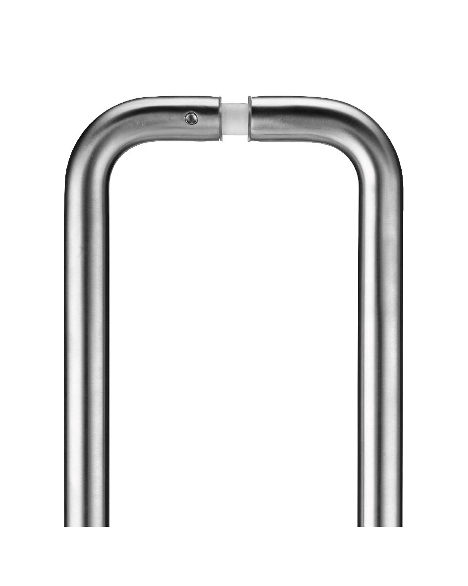 Pair of 19mm D Pull Handle - 225mm Centers - Grade 201 - c/w Back to Back Fixings