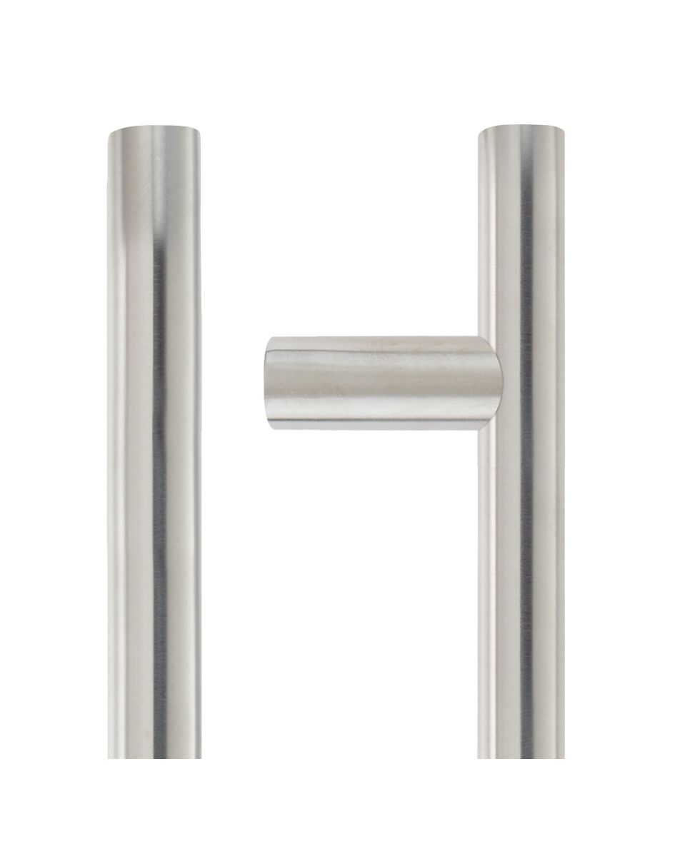 19mm Guardsman Pull Handle - 600mm - Grade 201 - Bolt Through Fixings