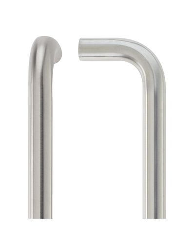 19mm D Pull Handle - 150mm Centers - Grade 304 - Bolt Through Fixings