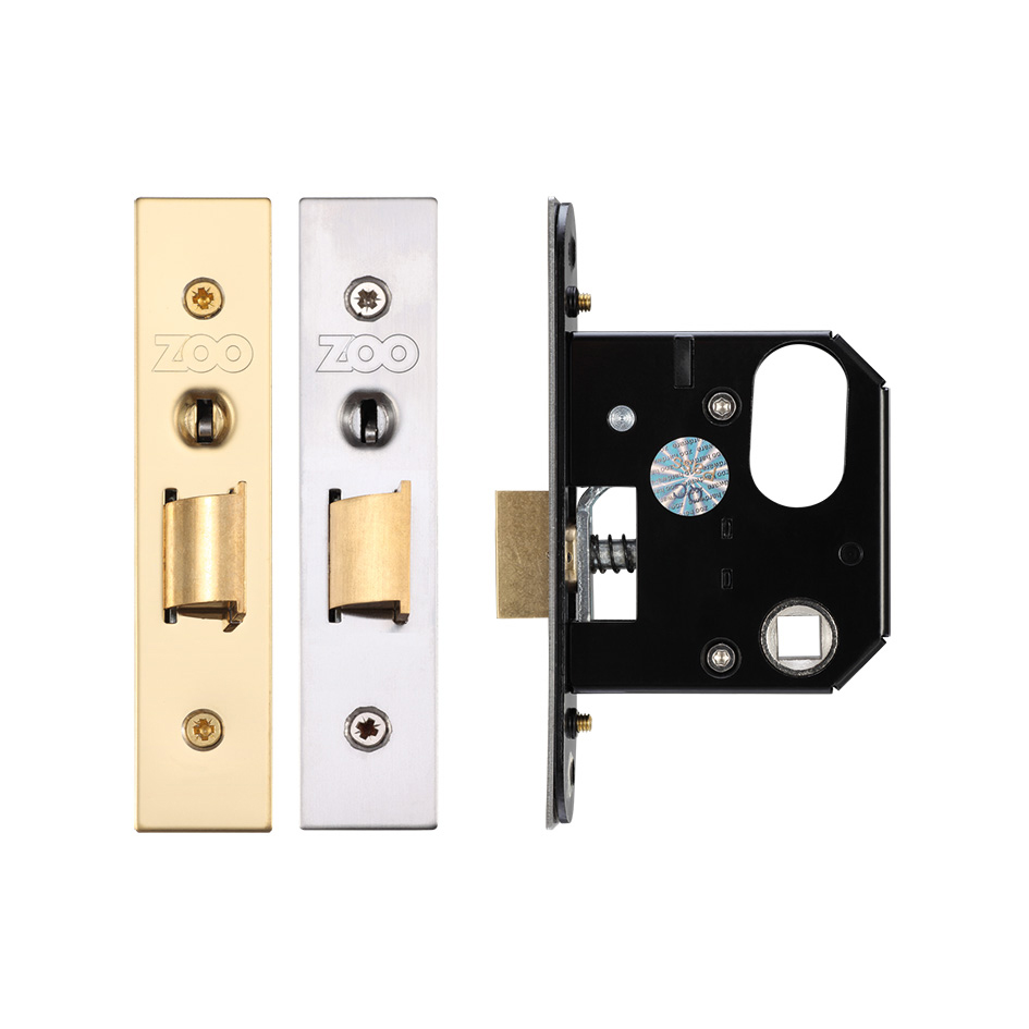 Replacement Nightlatch - 64mm c/w PVD Forend and Strike