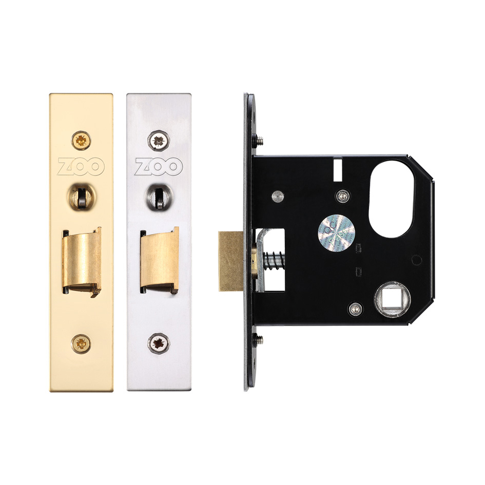 Replacement Nightlatch - 76mm c/w PVD Forend and Strike